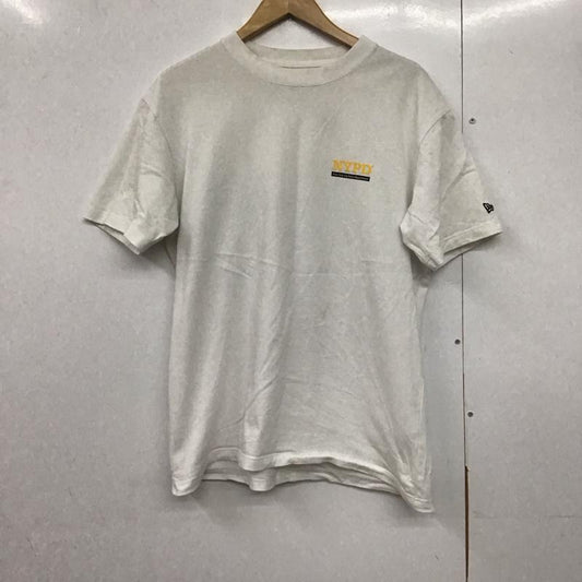 ニューエラ NEW ERA Tシャツ 半袖 半袖カットソー プリントTシャツ クルーネックカットソー XL プリント 白 / ホワイト /  メンズ USED 古着 中古 10141369
