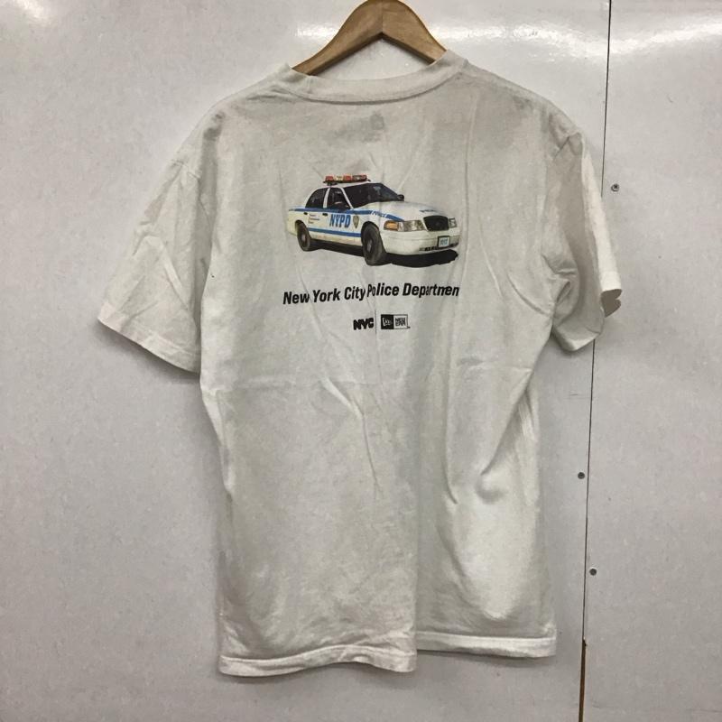 ニューエラ NEW ERA Tシャツ 半袖 半袖カットソー プリントTシャツ クルーネックカットソー XL プリント 白 / ホワイト /  メンズ USED 古着 中古 10141369