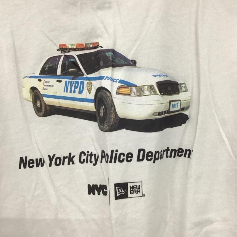 ニューエラ NEW ERA Tシャツ 半袖 半袖カットソー プリントTシャツ クルーネックカットソー XL プリント 白 / ホワイト /  メンズ USED 古着 中古 10141369