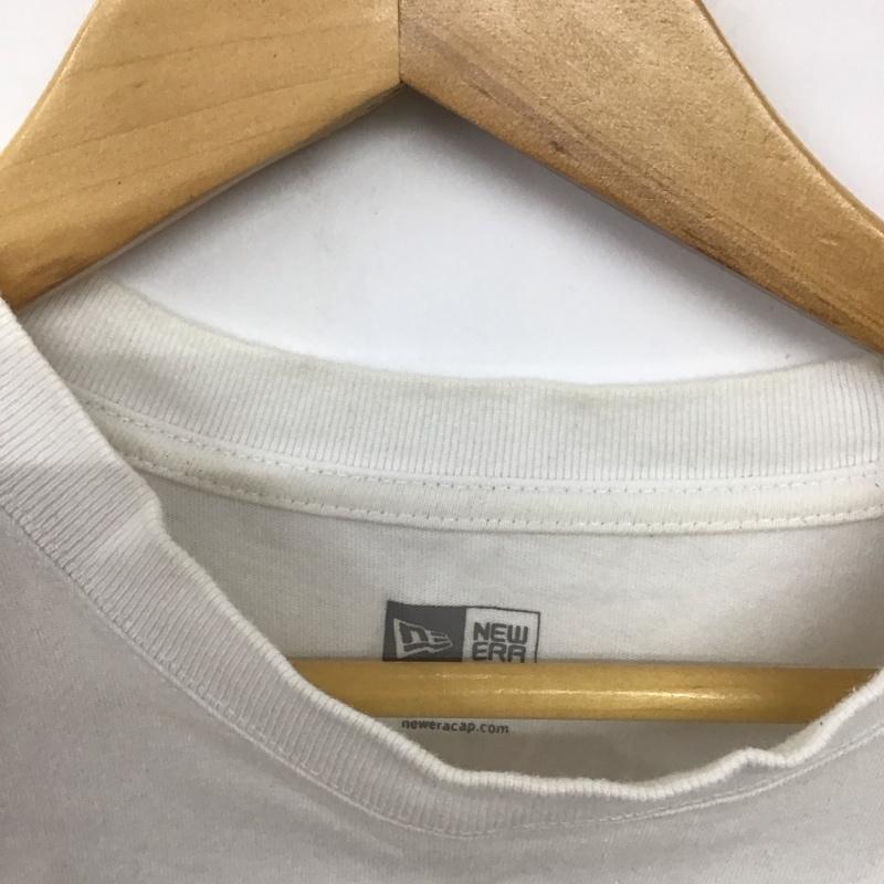 ニューエラ NEW ERA Tシャツ 半袖 半袖カットソー プリントTシャツ クルーネックカットソー XL プリント 白 / ホワイト /  メンズ USED 古着 中古 10141369