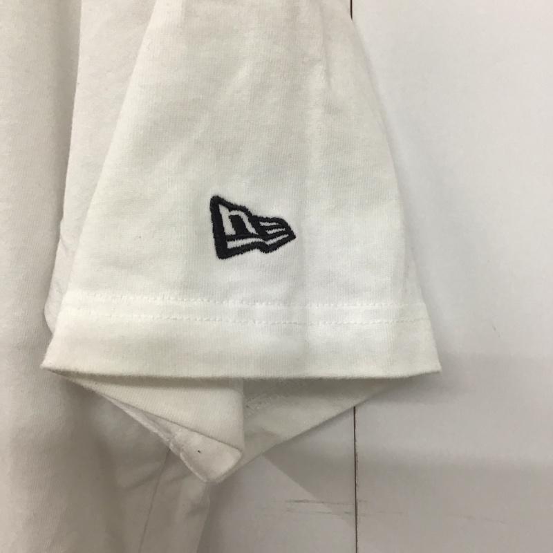 ニューエラ NEW ERA Tシャツ 半袖 半袖カットソー プリントTシャツ クルーネックカットソー XL プリント 白 / ホワイト /  メンズ USED 古着 中古 10141369