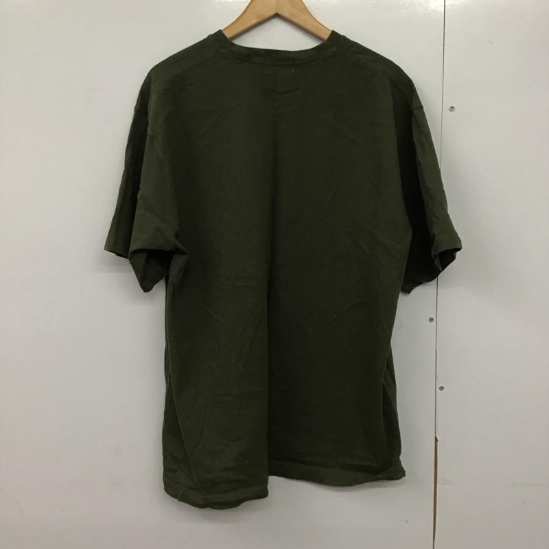 アトモス atmos Tシャツ 半袖 半袖カットソー プリントTシャツ クルーネックカットソー XL ロゴ、文字 カーキ / カーキ /  メンズ USED 古着 中古 10141370
