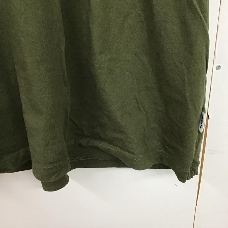 アトモス atmos Tシャツ 半袖 半袖カットソー プリントTシャツ クルーネックカットソー XL ロゴ、文字 カーキ / カーキ /  メンズ USED 古着 中古 10141370