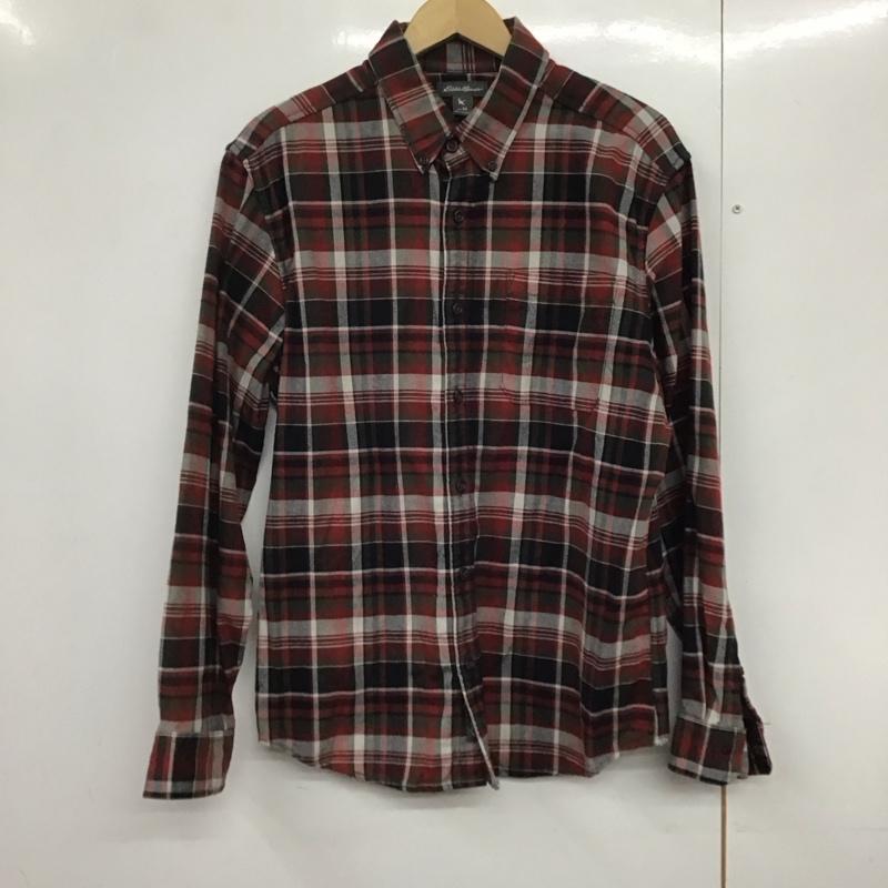 エディーバウアー Eddie Bauer シャツ、ブラウス 長袖 長袖シャツ チェックシャツ カラーシャツ ボタンダウンシャツ M チェック マルチカラー / マルチカラー /  メンズ USED 古着 中古 10141380