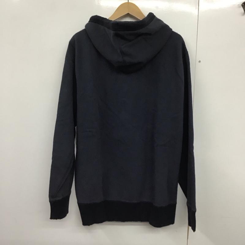 アバクロンビーアンドフィッチ ABERCROMBIE&FITCH パーカー 長袖 長袖パーカー プルオーバーパーカー スウェット XXL 無地 紺 / ネイビー /  メンズ USED 古着 中古 10141384