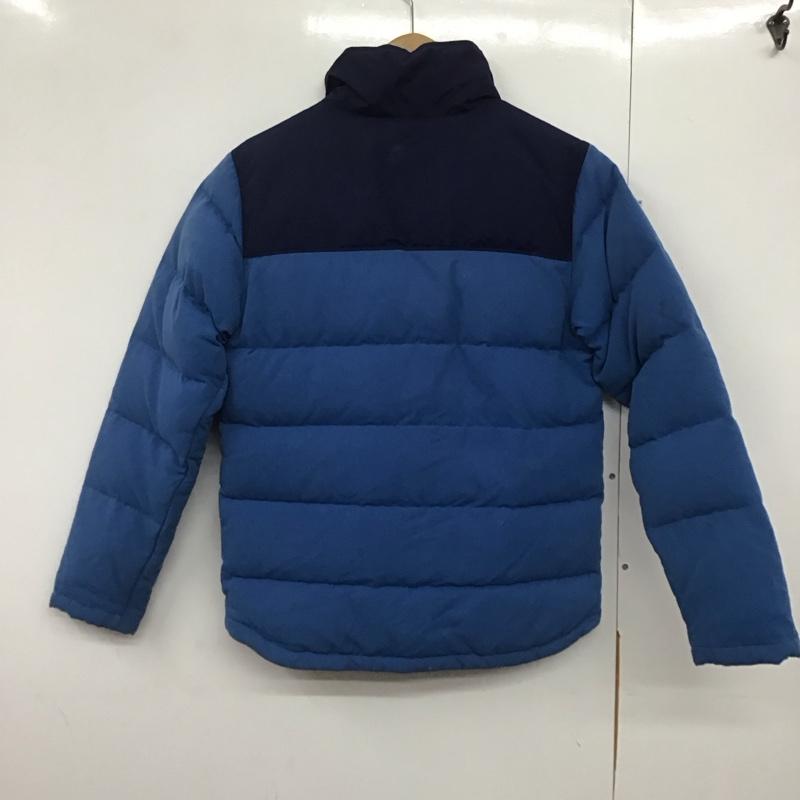 パタゴニア patagonia ジャケット、上着 ジャンパー、ブルゾン ジップアップジャケット ダウンジャケット アウター XS ロゴ、文字 青 / ブルー /  メンズ USED 古着 中古 10141394