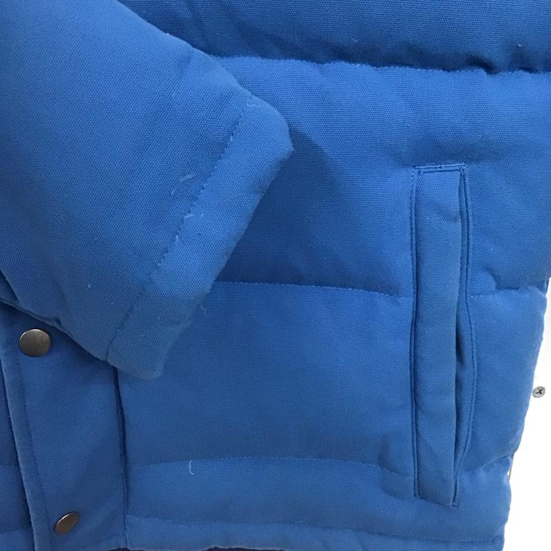 パタゴニア patagonia ジャケット、上着 ジャンパー、ブルゾン ジップアップジャケット ダウンジャケット アウター XS ロゴ、文字 青 / ブルー /  メンズ USED 古着 中古 10141394