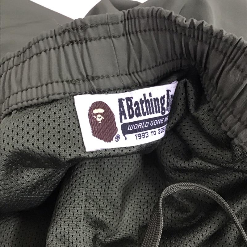 アベイシングエイプ A BATHING APE パンツ ショートパンツ ショートパンツ ハーフパンツ カジュアルパンツ ナイロンパンツ XL 無地 カーキ / カーキ /  メンズ USED 古着 中古 10141400
