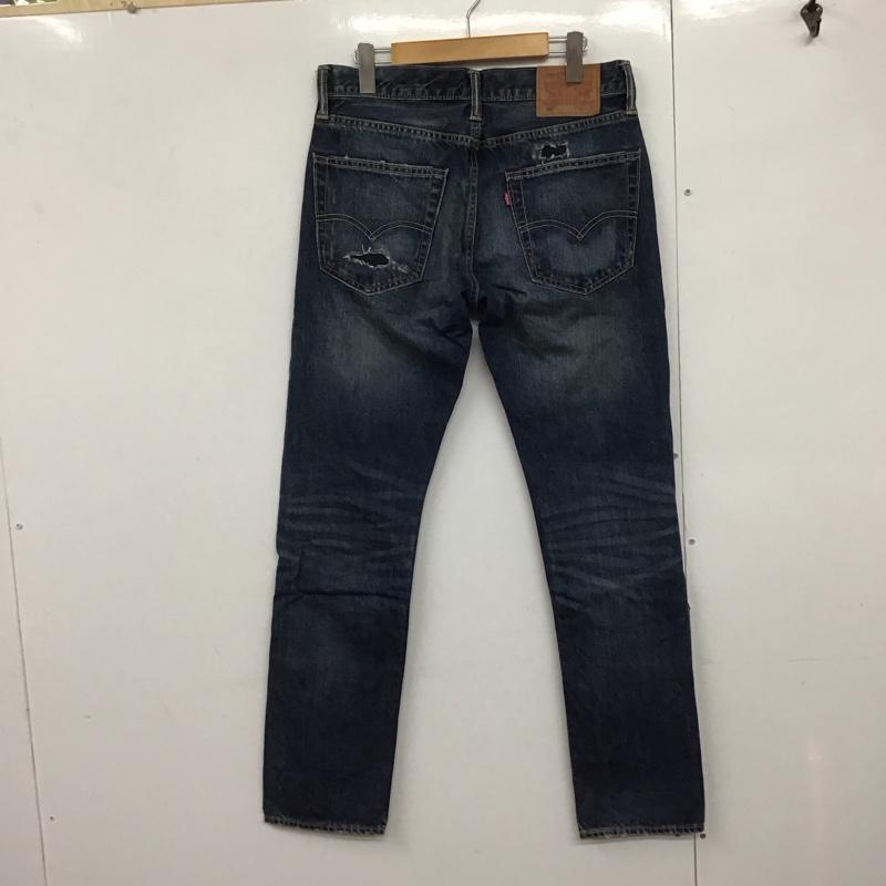 リーバイストラウスアンドコー Levi Strauss & co. パンツ デニム、ジーンズ デニムパンツ スリムパンツ カジュアルパンツ 30インチ ダメージ加工 インディゴ / インディゴ /  メンズ USED 古着 中古 10141407