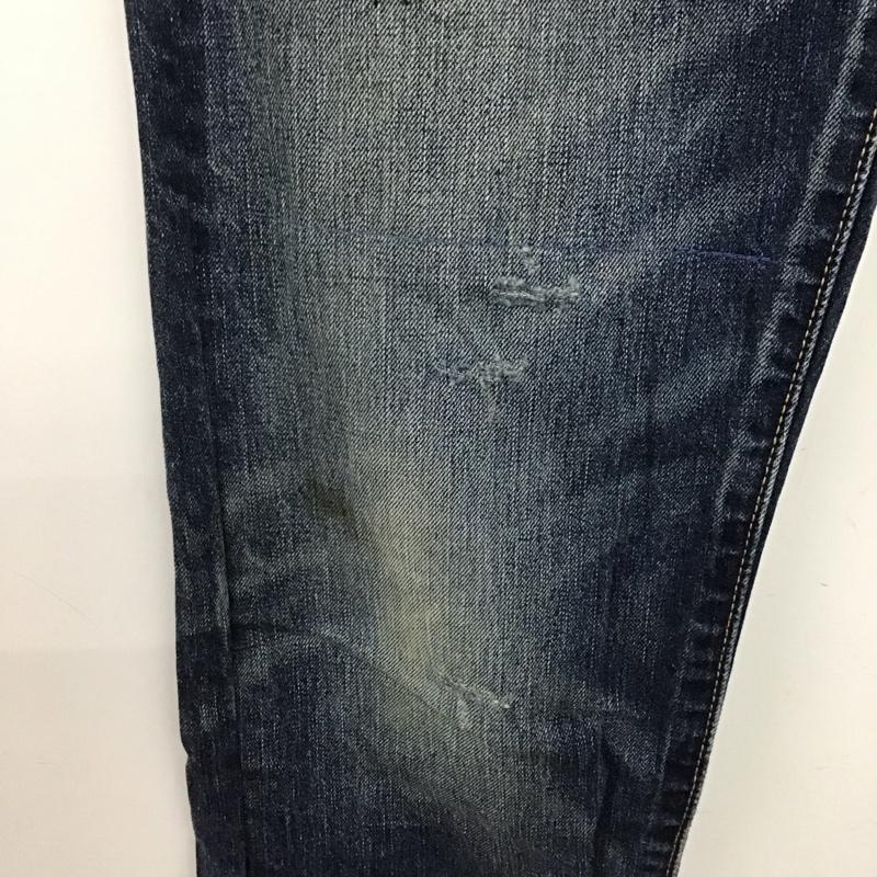 リーバイストラウスアンドコー Levi Strauss & co. パンツ デニム、ジーンズ デニムパンツ スリムパンツ カジュアルパンツ 30インチ ダメージ加工 インディゴ / インディゴ /  メンズ USED 古着 中古 10141407