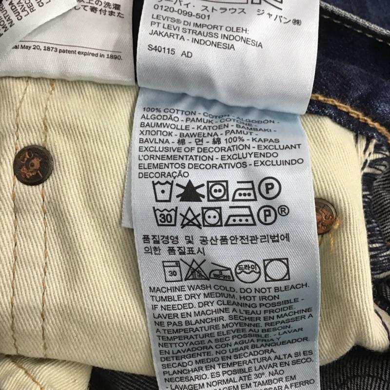 リーバイストラウスアンドコー Levi Strauss & co. パンツ デニム、ジーンズ デニムパンツ スリムパンツ カジュアルパンツ 30インチ ダメージ加工 インディゴ / インディゴ /  メンズ USED 古着 中古 10141407