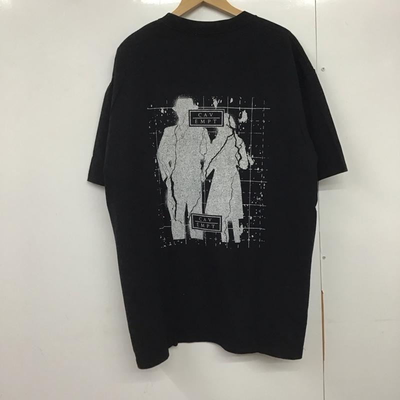 シーイー C E Tシャツ 半袖 半袖カットソー プリントTシャツ クルーネックカットソー XXL ロゴ、文字 黒 / ブラック /  メンズ USED 古着 中古 10141417