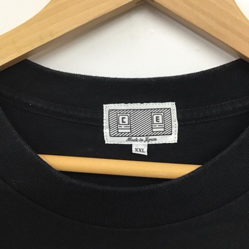 シーイー C E Tシャツ 半袖 半袖カットソー プリントTシャツ クルーネックカットソー XXL ロゴ、文字 黒 / ブラック /  メンズ USED 古着 中古 10141417