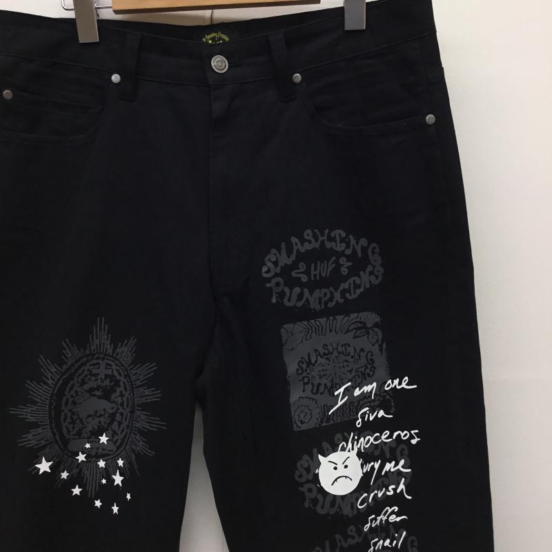 ハフ HUF パンツ ワークパンツ、ペインターパンツ PT00324 32インチ プリント 黒 / ブラック /  メンズ USED 古着 中古 10141435