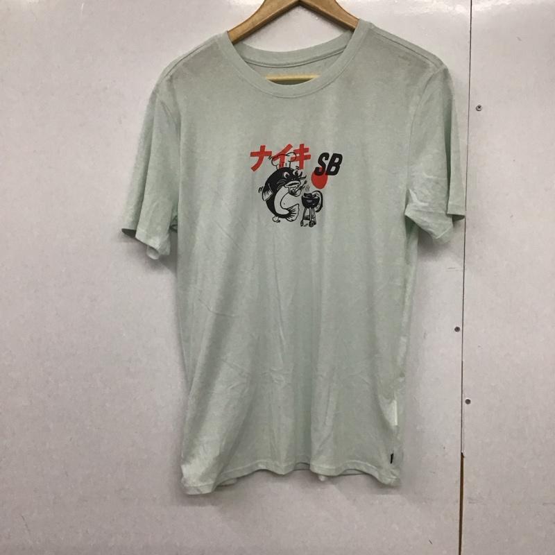 ナイキ NIKE Tシャツ 半袖 912185-006 半袖カットソー プリントTシャツ M プリント 水色 / ライトブルー /  メンズ USED 古着 中古 10141459