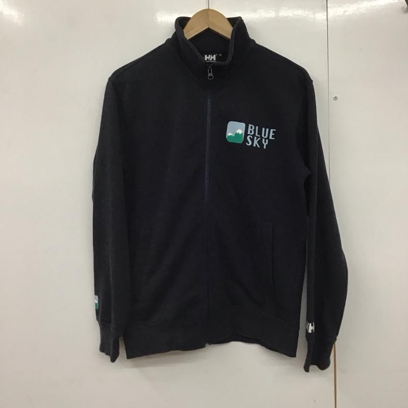 ヘリーハンセン HELLY HANSEN トレーナー 長袖 ジップアップスウェット スタンドネック アウター M ロゴ、文字 紺 / ネイビー /  メンズ USED 古着 中古 10141462