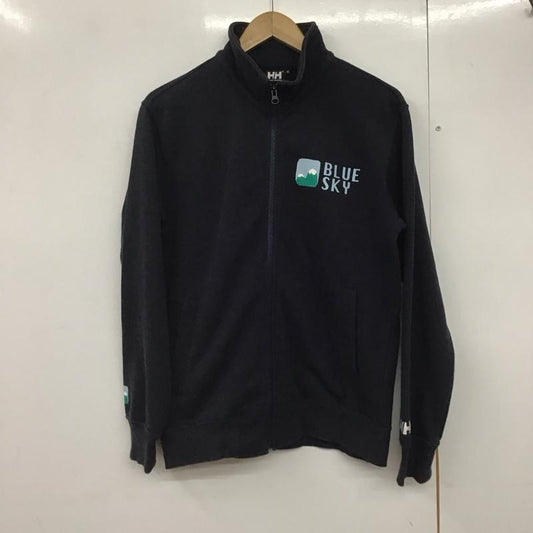 ヘリーハンセン HELLY HANSEN トレーナー 長袖 ジップアップスウェット スタンドネック アウター M ロゴ、文字 紺 / ネイビー /  メンズ USED 古着 中古 10141462