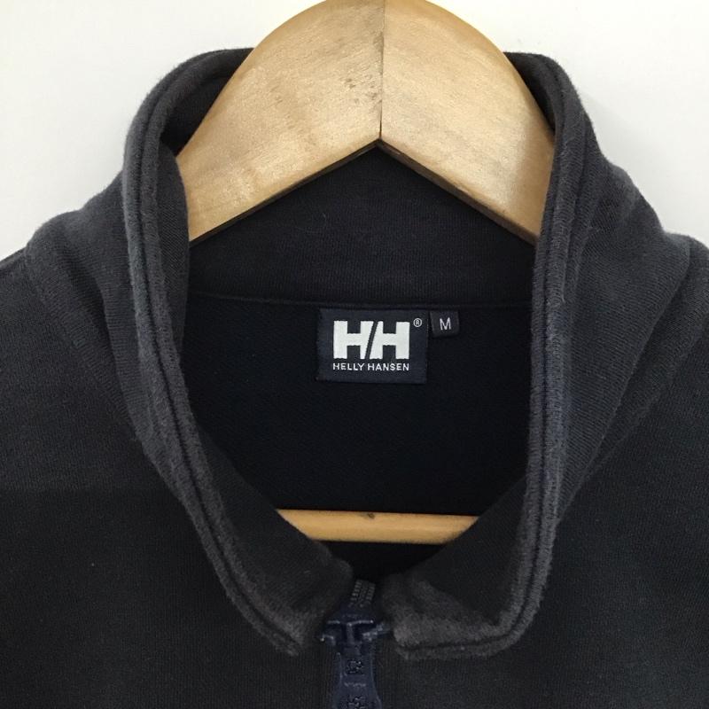 ヘリーハンセン HELLY HANSEN トレーナー 長袖 ジップアップスウェット スタンドネック アウター M ロゴ、文字 紺 / ネイビー /  メンズ USED 古着 中古 10141462