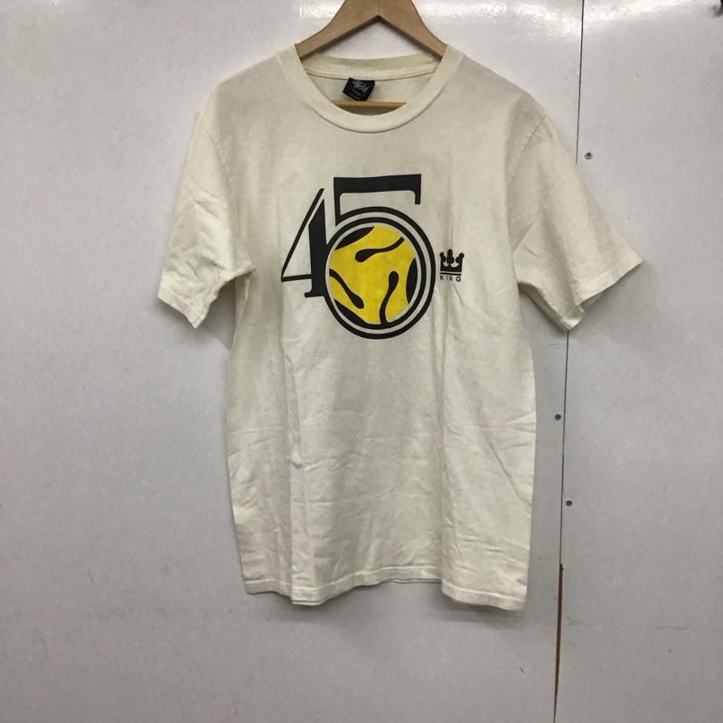 ステューシー STUSSY Tシャツ 半袖 半袖カットソー プリントTシャツ クルーネックカットソー L プリント 白 / ホワイト /  メンズ USED 古着 中古 10141500