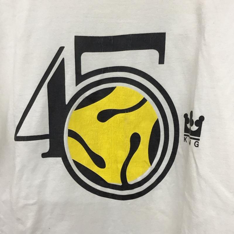 ステューシー STUSSY Tシャツ 半袖 半袖カットソー プリントTシャツ クルーネックカットソー L プリント 白 / ホワイト /  メンズ USED 古着 中古 10141500