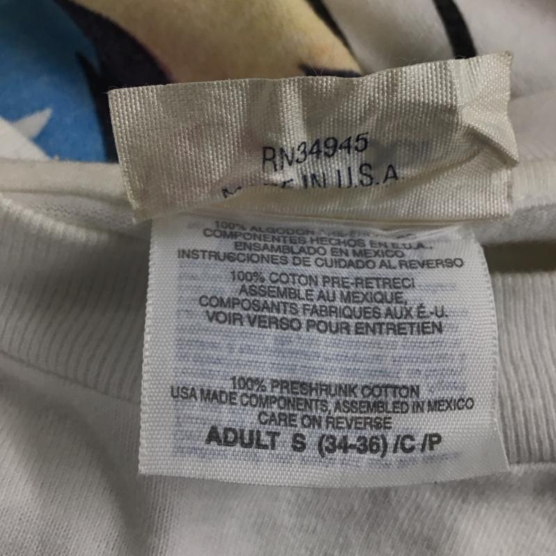 レインスプーナー reyn spooner Tシャツ 半袖 半袖カットソー プリントTシャツ クルーネックカットソー 90s S プリント 白 / ホワイト /  メンズ USED 古着 中古 10141501