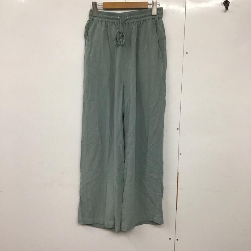 フリークスストア FREAK S STORE パンツ スラックス 1142248903637 リネンレーヨンイージーパンツ/コットンイージーパンツ FREE 無地 薄緑 / ライトグリーン /  レディース USED 古着 中古 10141572
