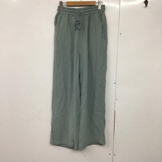 フリークスストア FREAK S STORE パンツ スラックス 1142248903637 リネンレーヨンイージーパンツ/コットンイージーパンツ FREE 無地 薄緑 / ライトグリーン /  レディース USED 古着 中古 10141572