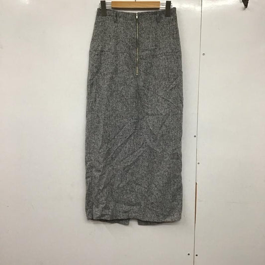 センスオブプレイスバイアーバンリサーチ SENSE OF PLACE by URBAN RESEARCH スカート ロングスカート AA47-25S125 フロントジップアイラインスカート M 無地 灰 / グレー /  レディース USED 古着 中古 10141574