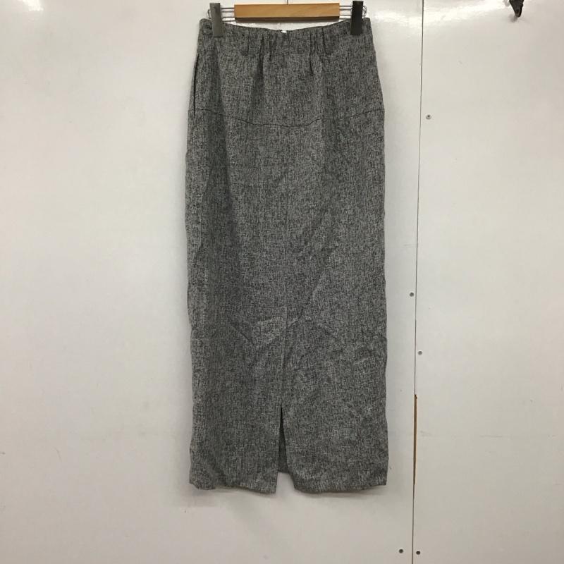 センスオブプレイスバイアーバンリサーチ SENSE OF PLACE by URBAN RESEARCH スカート ロングスカート AA47-25S125 フロントジップアイラインスカート M 無地 灰 / グレー /  レディース USED 古着 中古 10141574