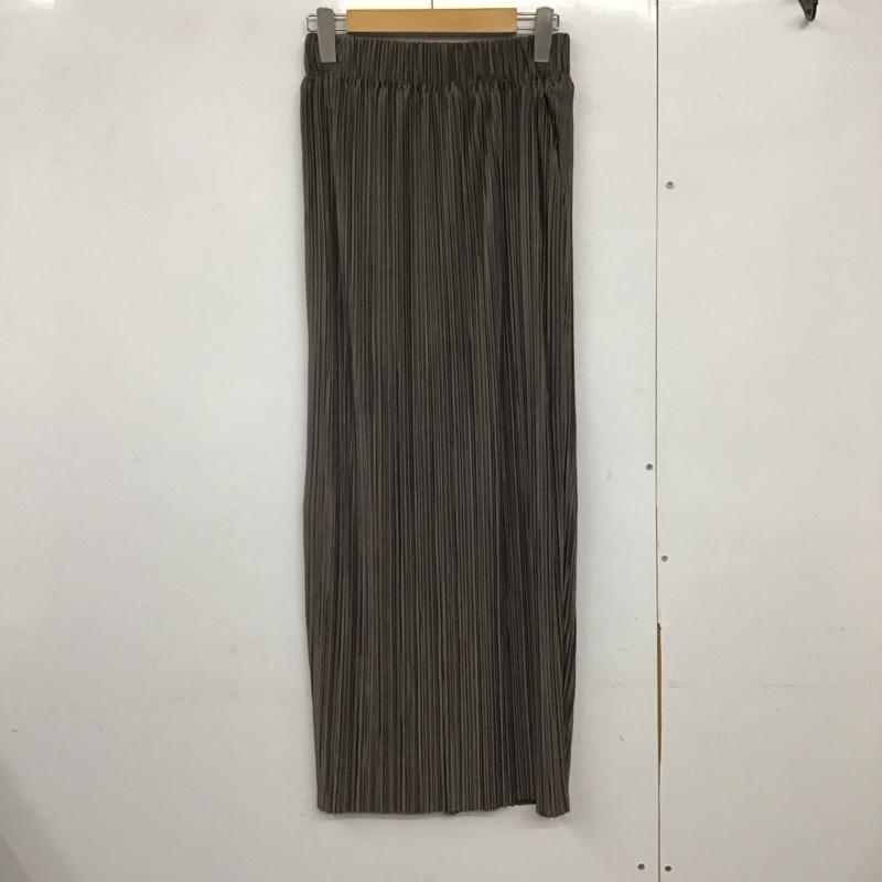 ミスティウーマン mysty woman スカート ロングスカート FREE 無地 茶 / ブラウン /  レディース USED 古着 中古 10141617