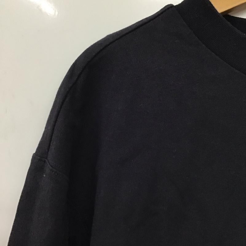 ラッセルアスレティック Russell Athletic カットソー 七分袖 長袖カットソー プリントカットソー 刺繍 L ロゴ、文字 紺 / ネイビー /  メンズ USED 古着 中古 10141671