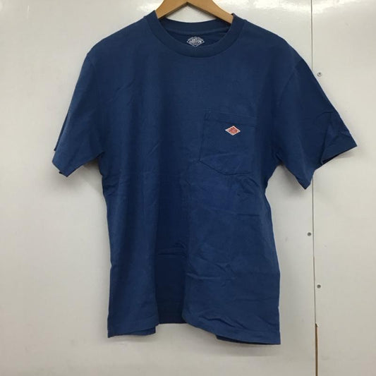 ダントン Danton Tシャツ 半袖 半袖カットソー プリントTシャツ クルーネックカットソー vetements de travail 40 ロゴ、文字 青 / ブルー /  メンズ USED 古着 中古 10141676