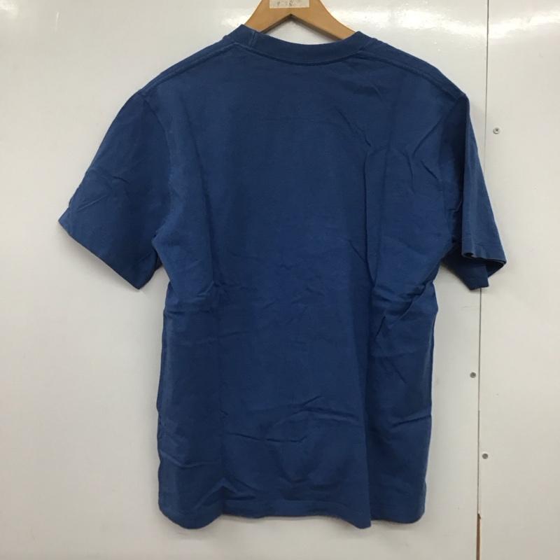 ダントン Danton Tシャツ 半袖 半袖カットソー プリントTシャツ クルーネックカットソー vetements de travail 40 ロゴ、文字 青 / ブルー /  メンズ USED 古着 中古 10141676