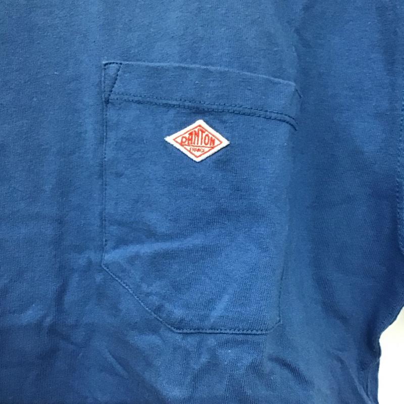 ダントン Danton Tシャツ 半袖 半袖カットソー プリントTシャツ クルーネックカットソー vetements de travail 40 ロゴ、文字 青 / ブルー /  メンズ USED 古着 中古 10141676