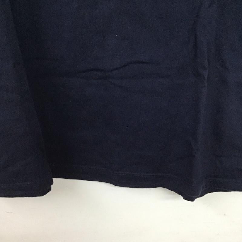 トミーヒルフィガー TOMMY HILFIGER Tシャツ 半袖 半袖カットソー プリントTシャツ クルーネックカットソー L ロゴ、文字 紺 / ネイビー /  メンズ USED 古着 中古 10141679