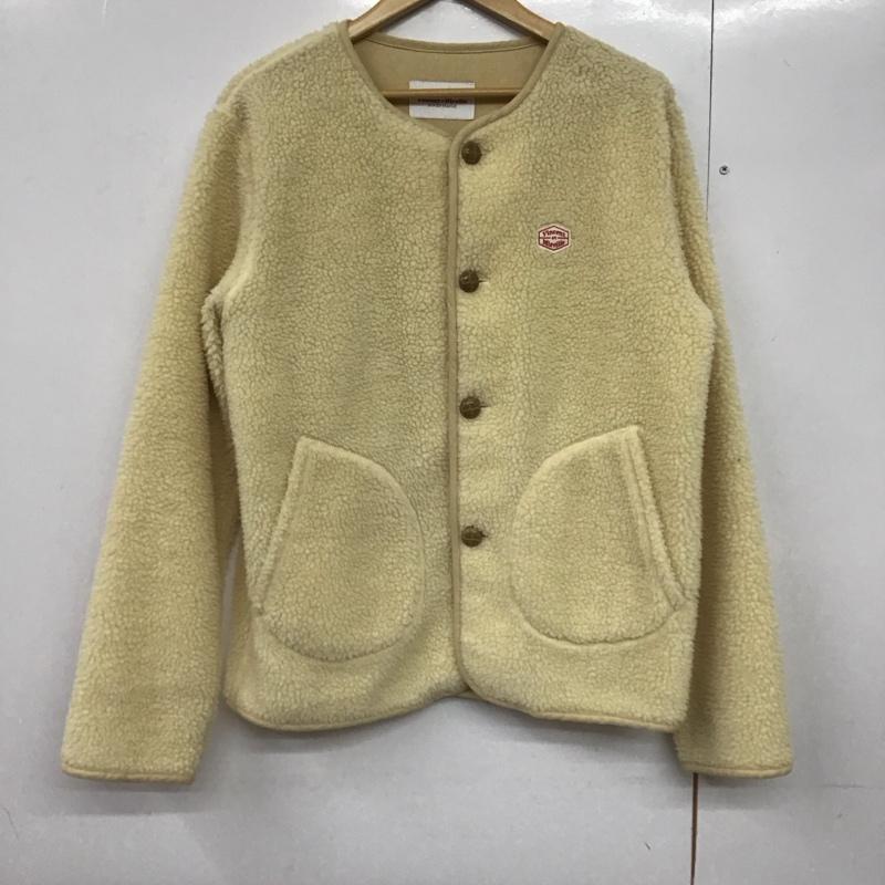 バンソン エ ミレイユ Vincent et Mireille ジャケット、上着 ジャケット、ブレザー ボアジャケット ノーカラー 前ボタン アウター 42 ロゴ、文字 アイボリー / アイボリー /  メンズ USED 古着 中古 10141684
