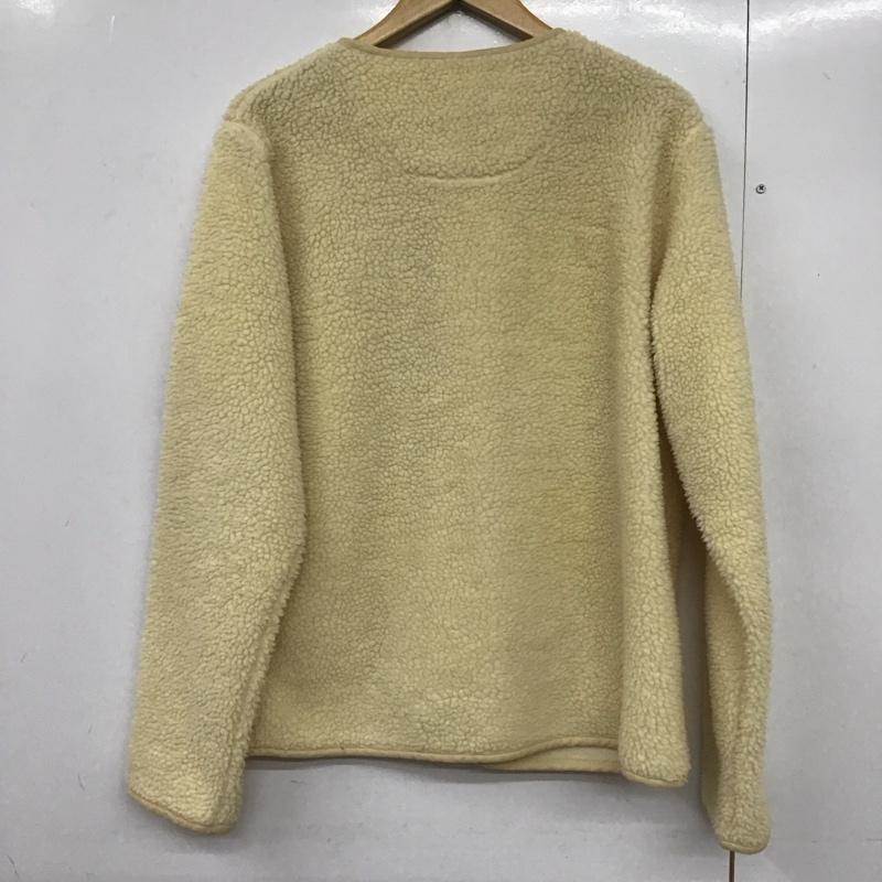 バンソン エ ミレイユ Vincent et Mireille ジャケット、上着 ジャケット、ブレザー ボアジャケット ノーカラー 前ボタン アウター 42 ロゴ、文字 アイボリー / アイボリー /  メンズ USED 古着 中古 10141684