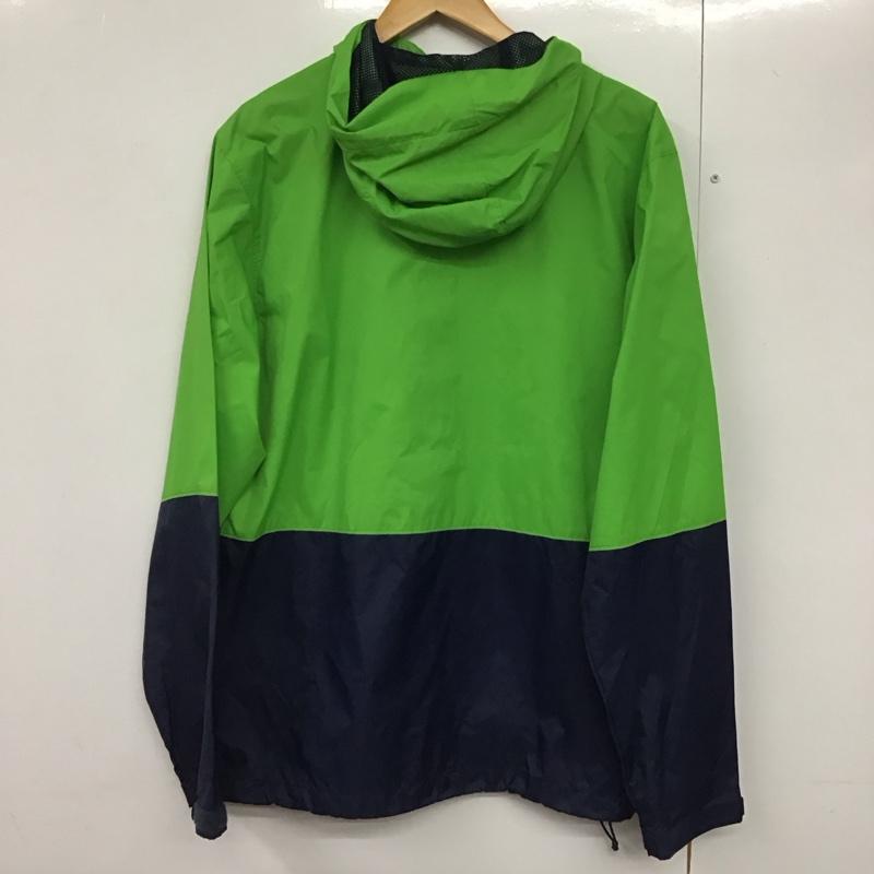 コロンビア Columbia ジャケット、上着 ジャンパー、ブルゾン ジップアップジャケットパーカー アウター ナイロンジャケット M ロゴ、文字 緑 / グリーン /  メンズ USED 古着 中古 10141688