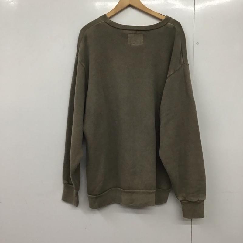 ダブルタップス WTAPS トレーナー 長袖 長袖トレーナー スウェット クルーネック プルオーバー 2 ロゴ、文字 茶 / ブラウン /  メンズ USED 古着 中古 10141706