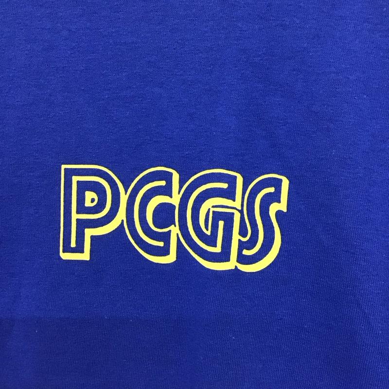 ポークチョップガレージサプライ PORKCHOP GARAGE SUPPLY Tシャツ 半袖 半袖カットソー プリントTシャツ クルーネックカットソー M ロゴ、文字 青 / ブルー /  メンズ USED 古着 中古 10141720