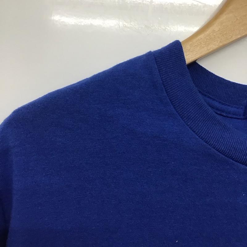 ポークチョップガレージサプライ PORKCHOP GARAGE SUPPLY Tシャツ 半袖 半袖カットソー プリントTシャツ クルーネックカットソー M ロゴ、文字 青 / ブルー /  メンズ USED 古着 中古 10141720