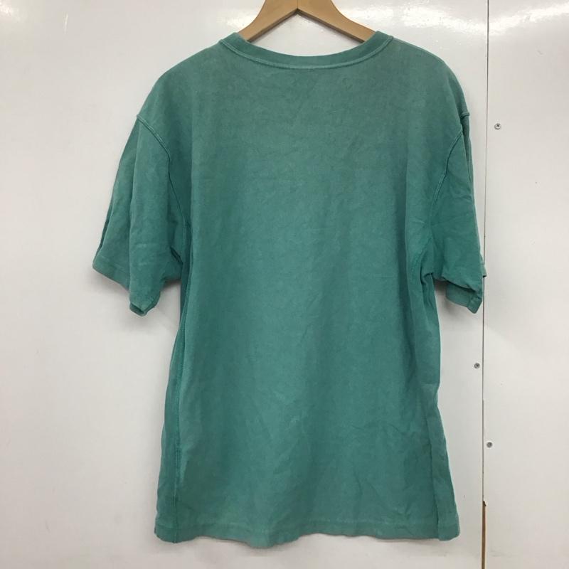 チャンピオン Champion Tシャツ 半袖 c3-q305 半袖カットソー プリントTシャツ クルーネックカットソー M ロゴ、文字 緑 / グリーン /  メンズ USED 古着 中古 10141725