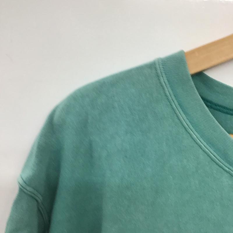 チャンピオン Champion Tシャツ 半袖 c3-q305 半袖カットソー プリントTシャツ クルーネックカットソー M ロゴ、文字 緑 / グリーン /  メンズ USED 古着 中古 10141725
