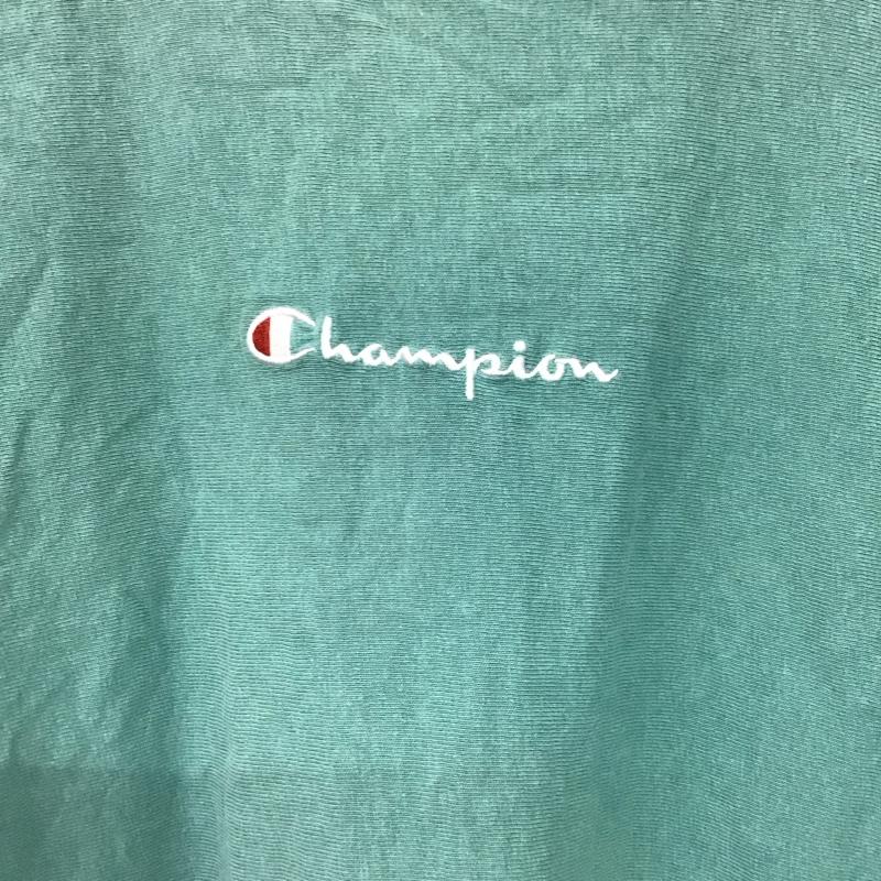 チャンピオン Champion Tシャツ 半袖 c3-q305 半袖カットソー プリントTシャツ クルーネックカットソー M ロゴ、文字 緑 / グリーン /  メンズ USED 古着 中古 10141725