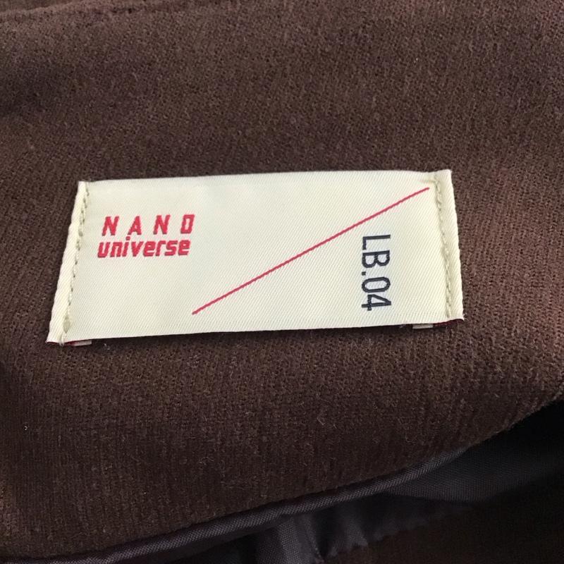ナノユニバース nano・universe スカート ロングスカート 6732230313 LB.04 スリットナロースカート FREE 無地 茶 / ブラウン /  レディース USED 古着 中古 10141727