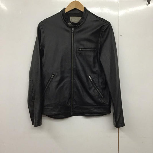 アデイインザライフ ユナイテッドアローズ A day in the life UNITED ARROWS ジャケット、上着 ジャンパー、ブルゾン レザージャケット ジップアップジャケット アウター M 無地 黒 / ブラック /  メンズ USED 古着 中古 10141756