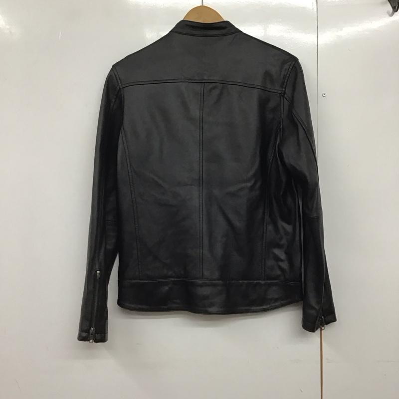 アデイインザライフ ユナイテッドアローズ A day in the life UNITED ARROWS ジャケット、上着 ジャンパー、ブルゾン レザージャケット ジップアップジャケット アウター M 無地 黒 / ブラック /  メンズ USED 古着 中古 10141756