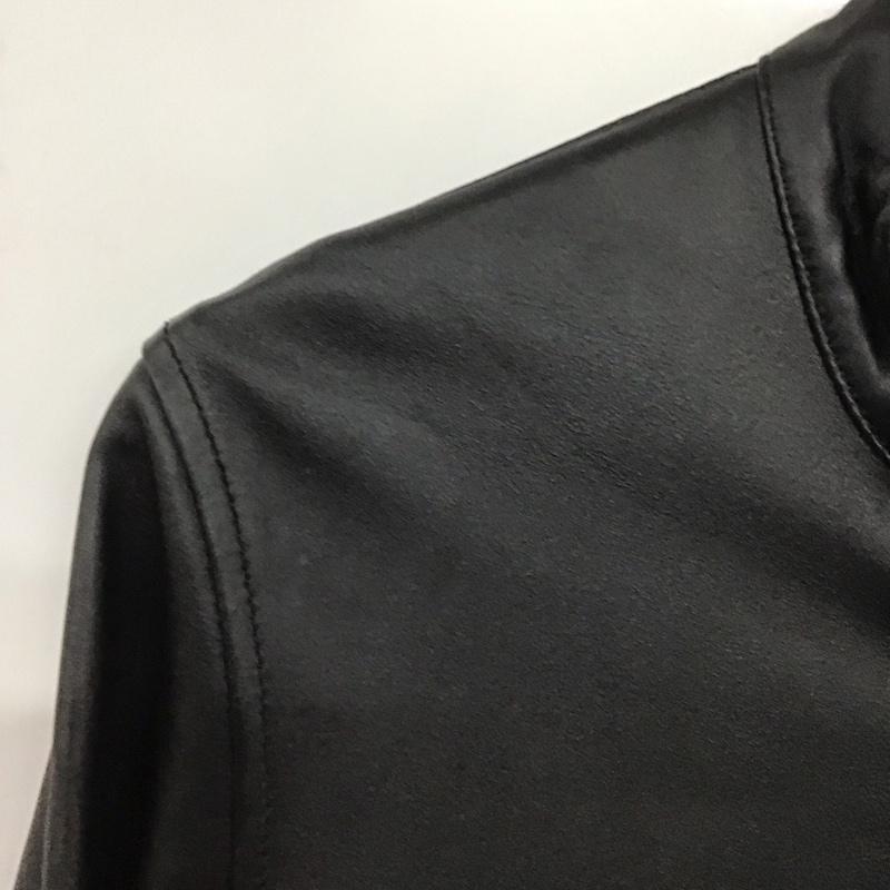 アデイインザライフ ユナイテッドアローズ A day in the life UNITED ARROWS ジャケット、上着 ジャンパー、ブルゾン レザージャケット ジップアップジャケット アウター M 無地 黒 / ブラック /  メンズ USED 古着 中古 10141756