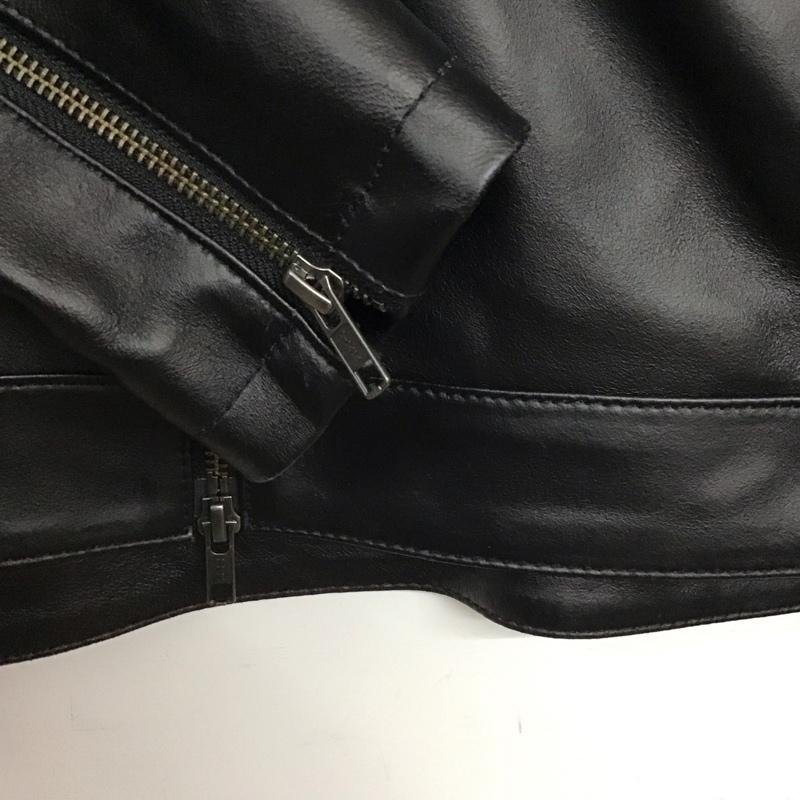 アデイインザライフ ユナイテッドアローズ A day in the life UNITED ARROWS ジャケット、上着 ジャンパー、ブルゾン レザージャケット ジップアップジャケット アウター M 無地 黒 / ブラック /  メンズ USED 古着 中古 10141756
