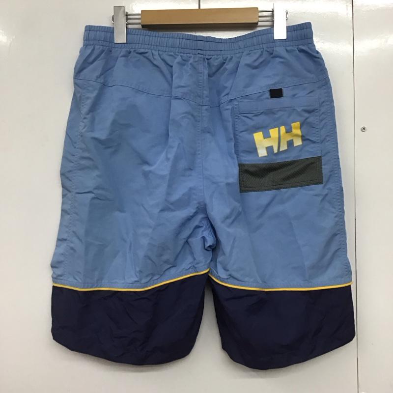ヘリーハンセン HELLY HANSEN パンツ ショートパンツ ショートパンツ ハーフパンツ カジュアルパンツ L ロゴ、文字 青 / ブルー /  メンズ USED 古着 中古 10141782